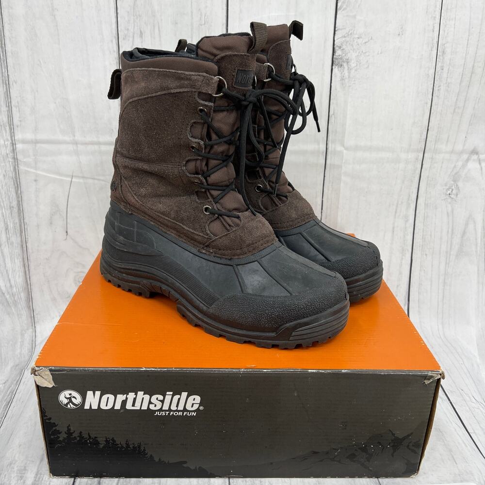 Northside EVEREST Brown Winter Boots Waterproof Size 9 Men's